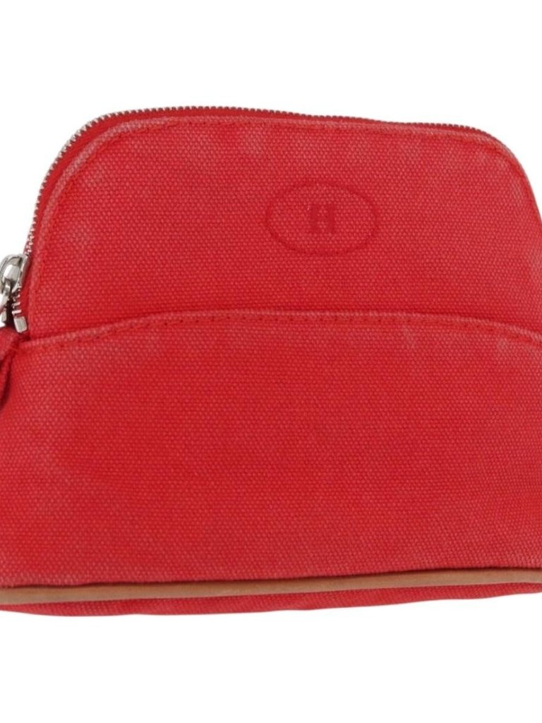 Hermes Bolide Pm Pouch Canvas Red Auth Bs32951